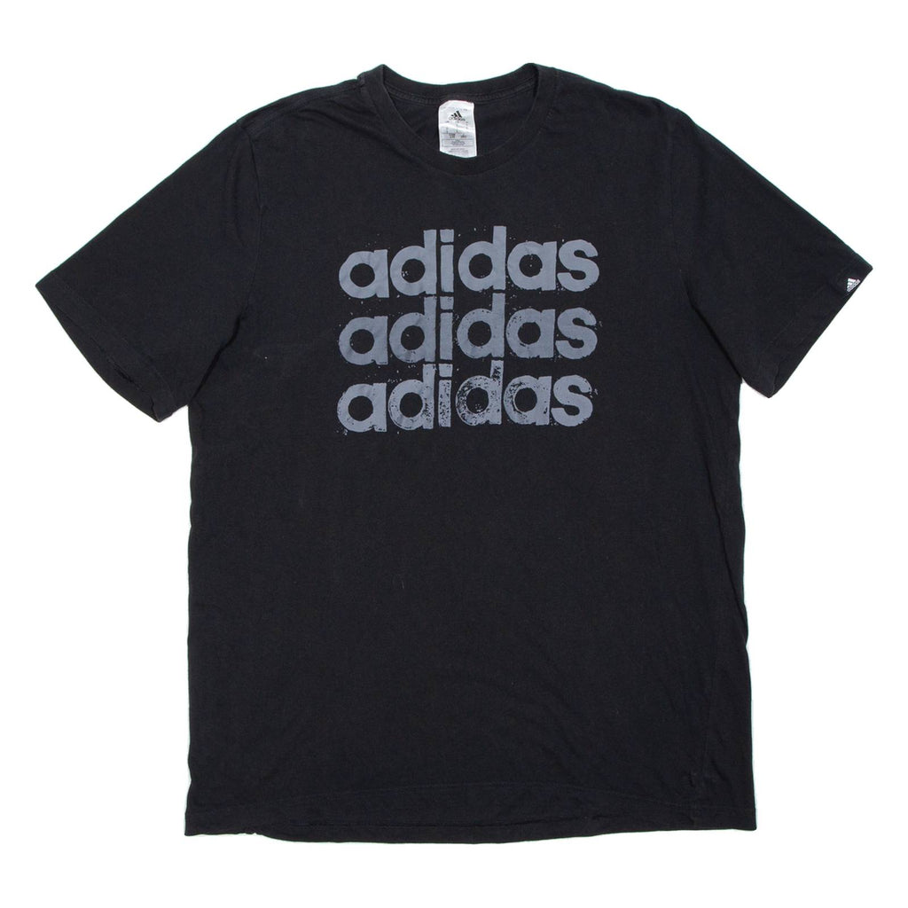 ADIDAS Mens T-Shirt Black L