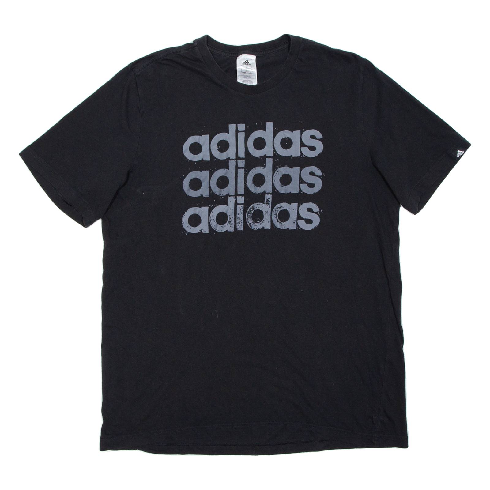 ADIDAS Mens T-Shirt Black L