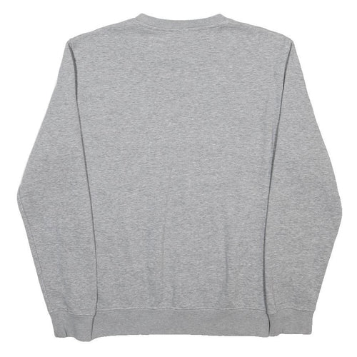 CHAMPION Mens Grey Crew Neck S Cotton Blend Sweatshirt Logo Casual Pullover