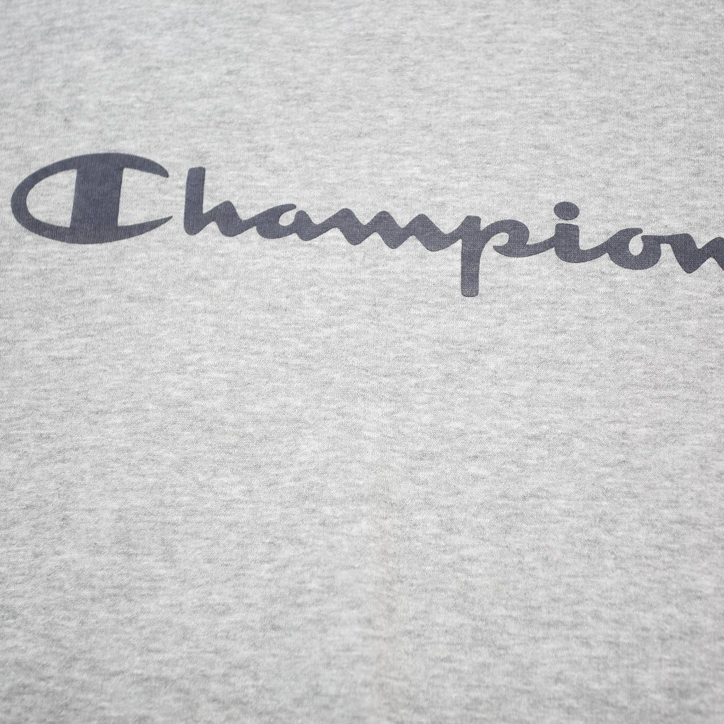 CHAMPION Mens Grey Crew Neck S Cotton Blend Sweatshirt Logo Casual Pullover