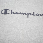 CHAMPION Mens Grey Crew Neck S Cotton Blend Sweatshirt Logo Casual Pullover