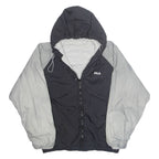 FILA Mens Rain Jacket Black Hooded XL