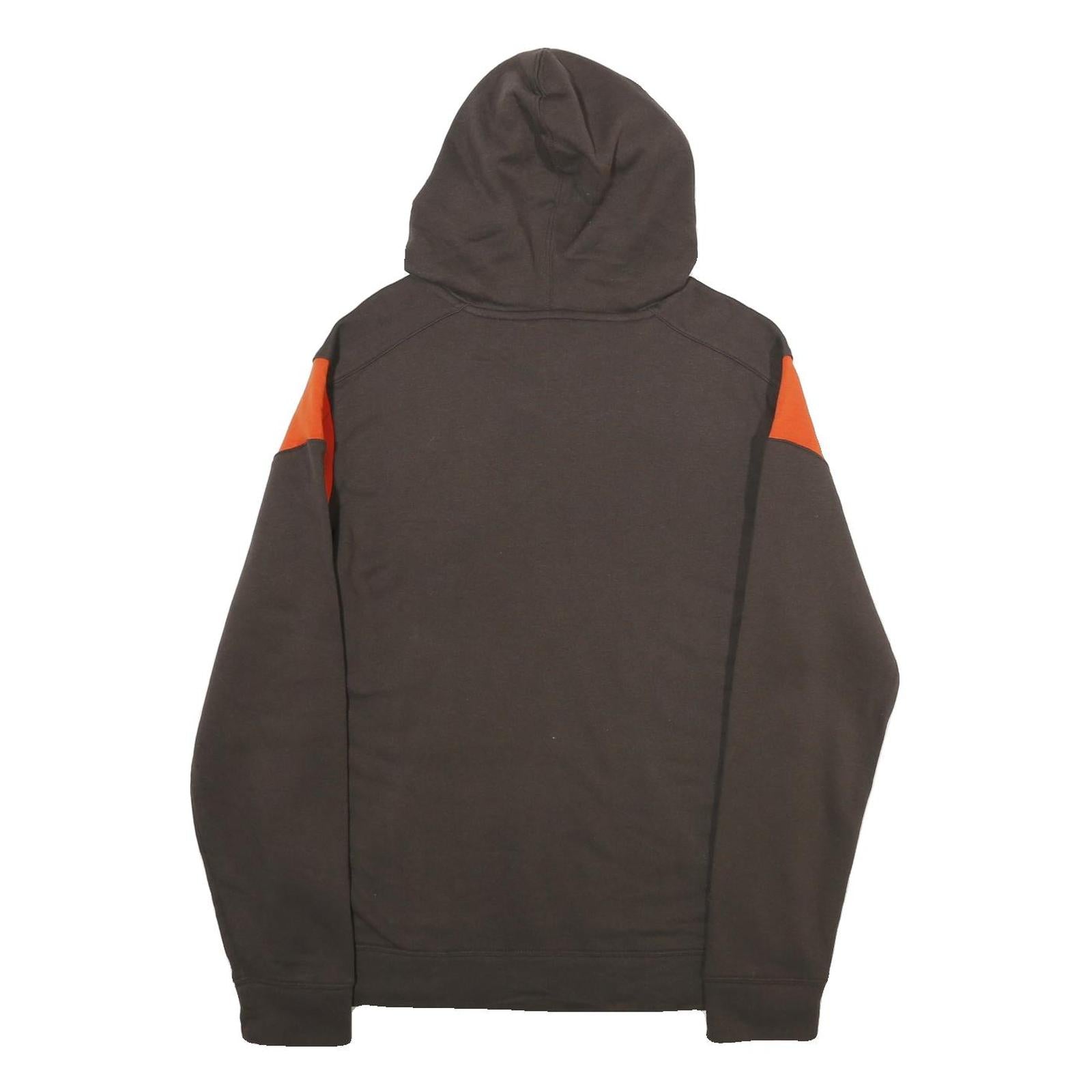 FANATICS Mens Brown & Orange CLE Football Pullover Hoodie M Cotton