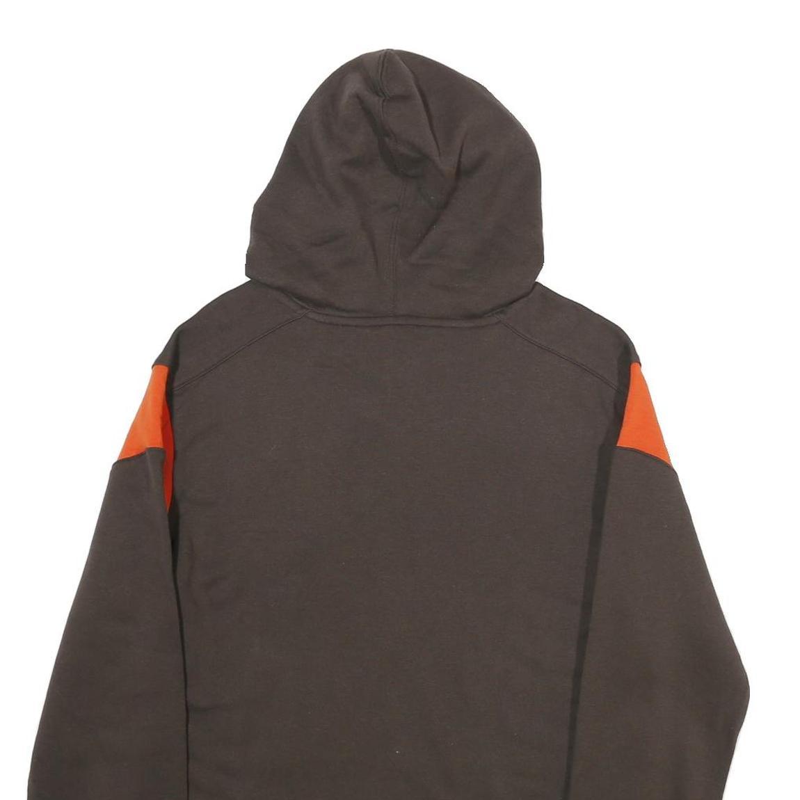 FANATICS Mens Brown & Orange CLE Football Pullover Hoodie M Cotton