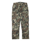 CLOCKHOUSE Mens Cotton Blend Cargo Camouflage Relaxed Tapered Trousers W30 L29