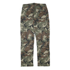 CLOCKHOUSE Mens Cotton Blend Cargo Camouflage Relaxed Tapered Trousers W30 L29