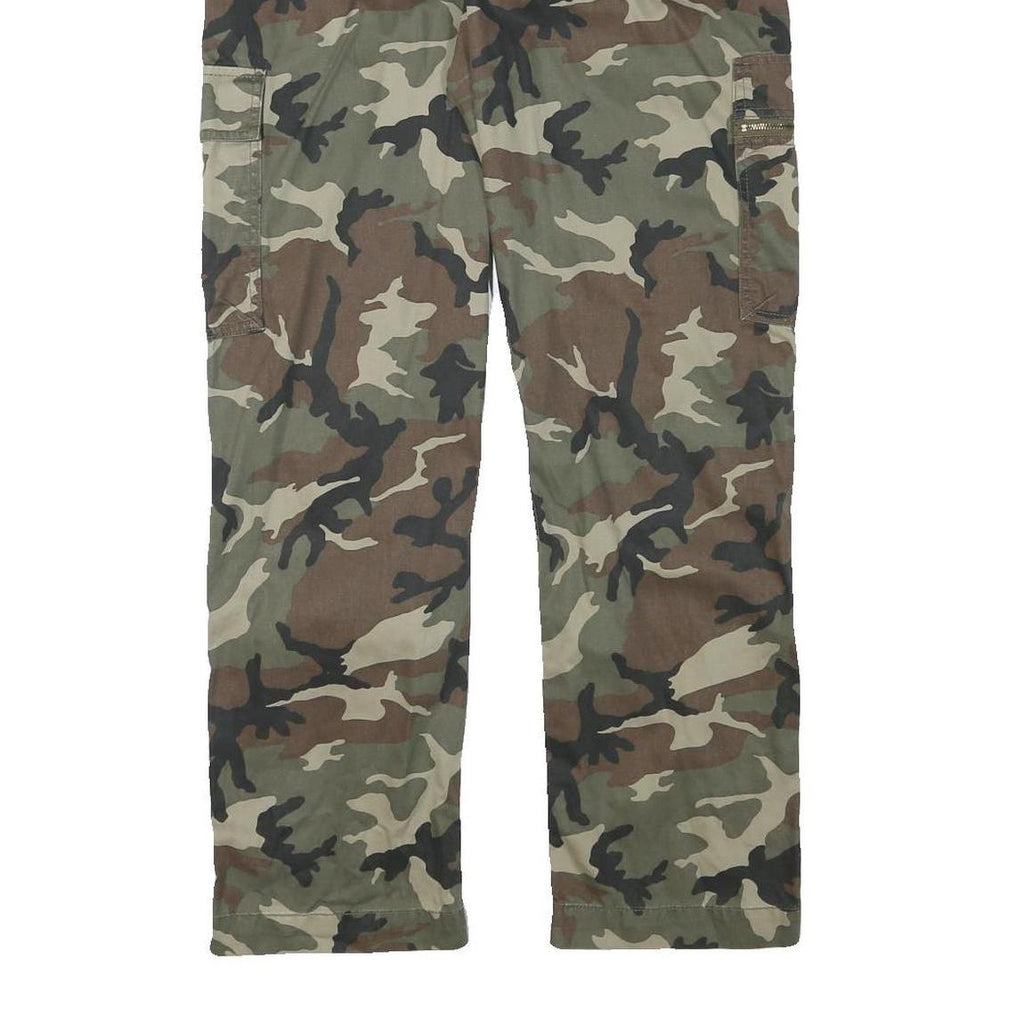 CLOCKHOUSE Mens Cotton Blend Cargo Camouflage Relaxed Tapered Trousers W30 L29
