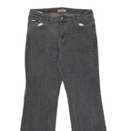 TOMMY HILFIGER Womens Jeans Black Relaxed Bootcut Denim Medium W32 L32 Classic