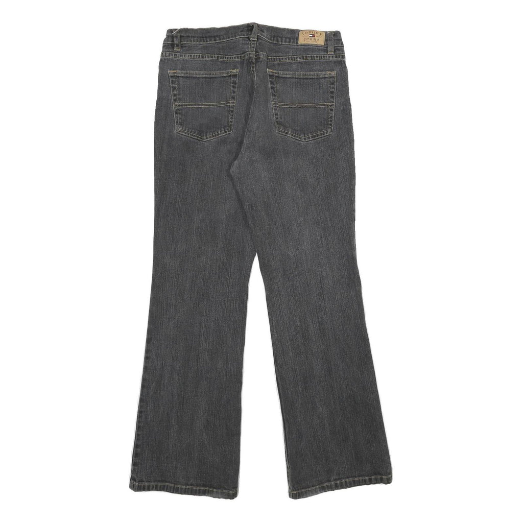TOMMY HILFIGER Womens Jeans Black Relaxed Bootcut Denim Medium W32 L32 Classic