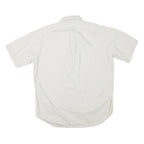 RALPH LAUREN Mens White Short Sleeve Button Down Collar Shirt M Classic Polo