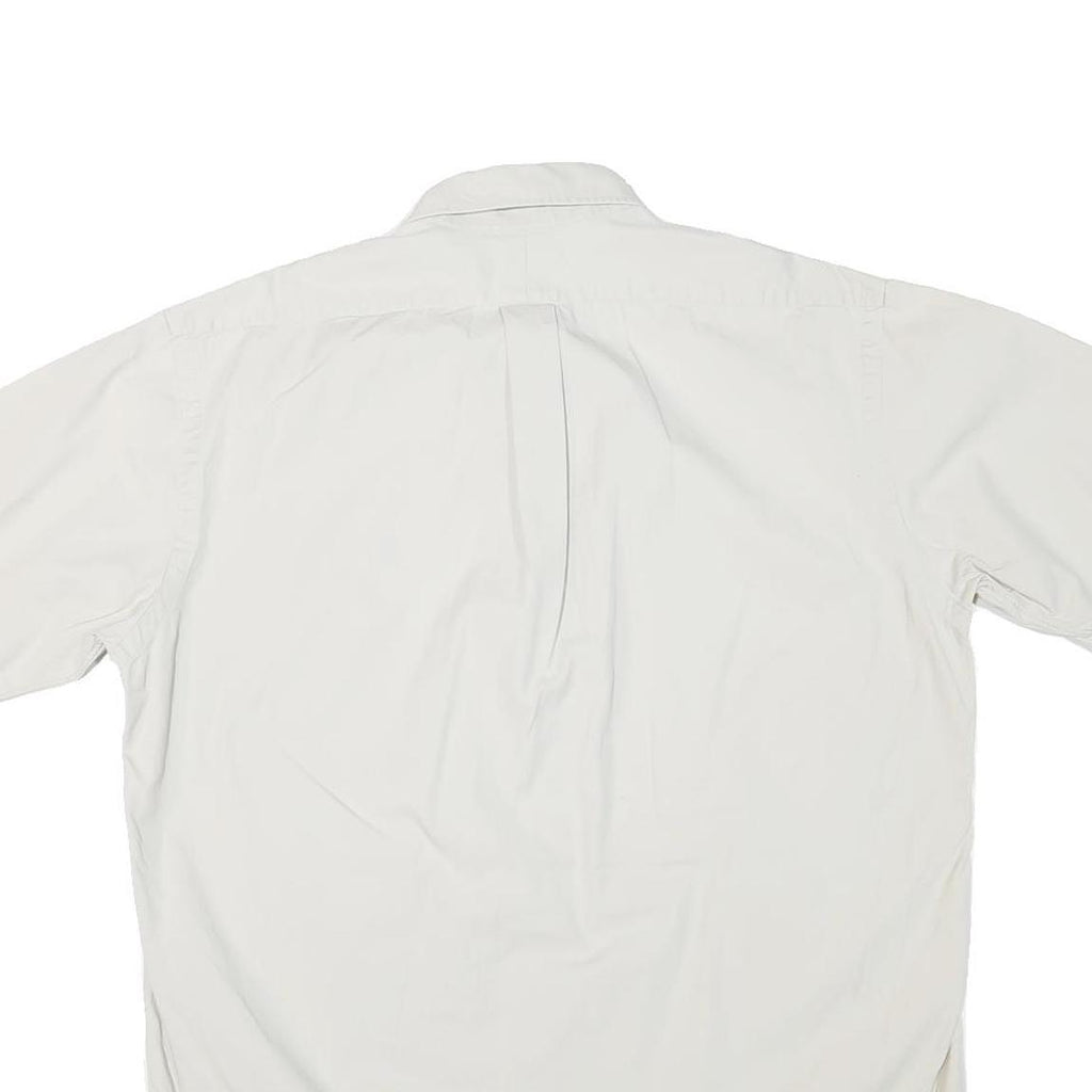 RALPH LAUREN Mens White Short Sleeve Button Down Collar Shirt M Classic Polo