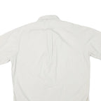 RALPH LAUREN Mens White Short Sleeve Button Down Collar Shirt M Classic Polo