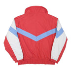 GOLDEN TEAM Mens Red White & Blue Jacket L Polyester Blend Plain Zip Sportswear