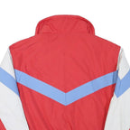 GOLDEN TEAM Mens Red White & Blue Jacket L Polyester Blend Plain Zip Sportswear