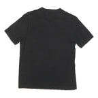 GUESS Mens Black Cotton Blend Graphic T-Shirt M Short Sleeve Henley Neck Casual