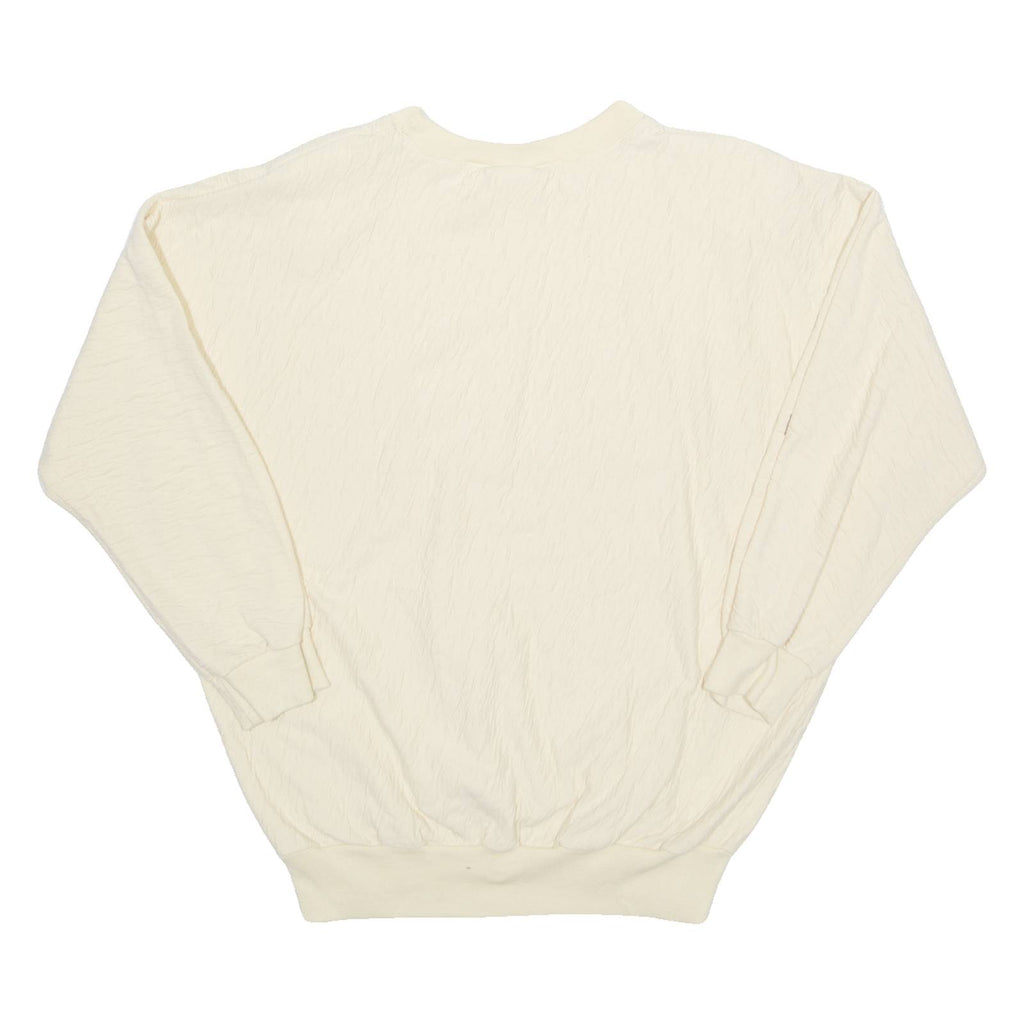 RAFAEL Womens Sweatshirt Cream 90s M