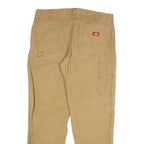 DICKIES Mens Regular Fit Jeans Beige Denim W38 L32 Workwear Utility Classic Zip