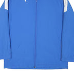 PUMA Mens Blue & White Zip Up Jacket M Polyester Blend Sportswear Activewear