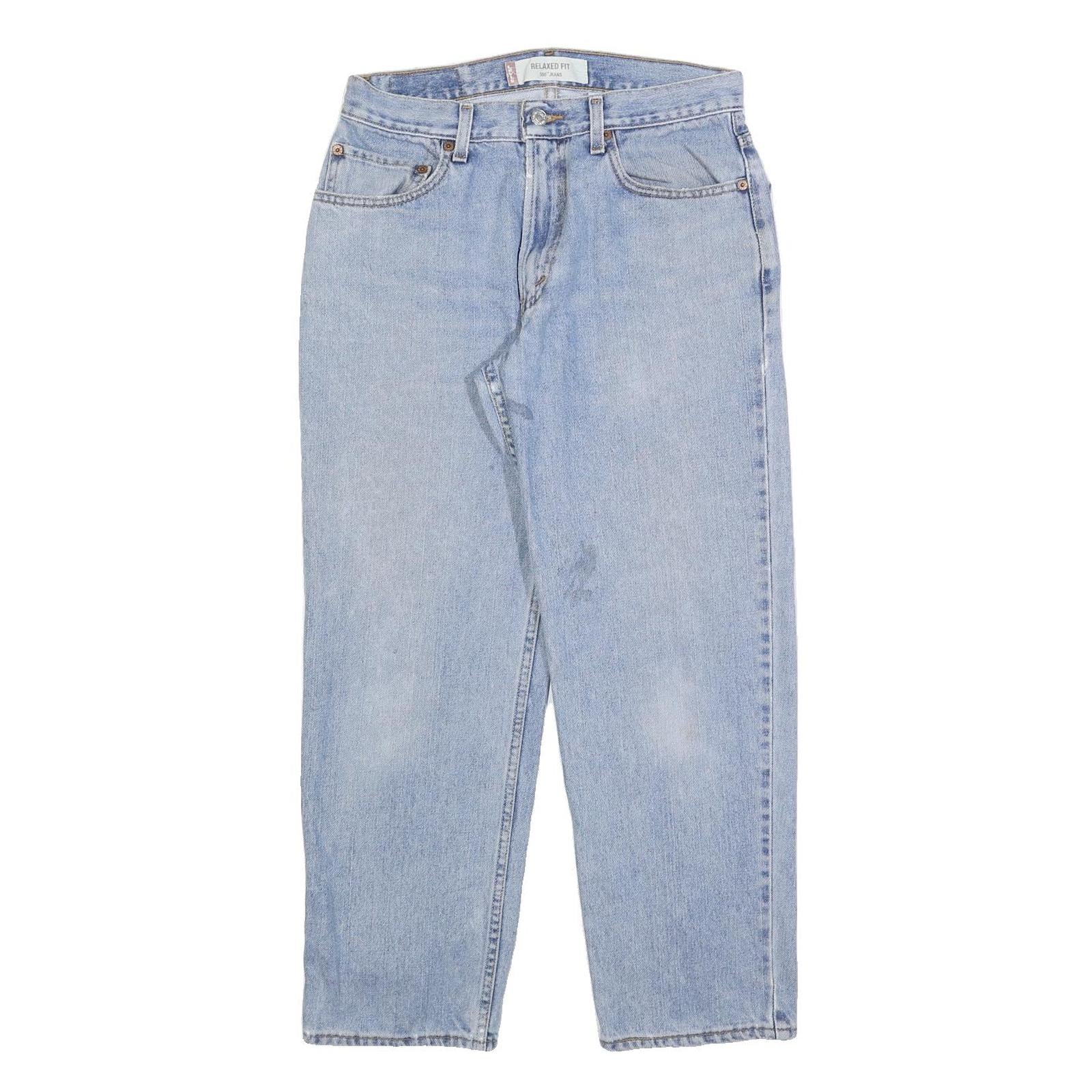 LEVI'S 550 STRAIGHT Mens Jeans Blue Relaxed Straight Denim Light W32 L27