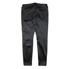 TRUE RELIGION Womens Cotton Blend Black Slim Skinny Trousers W30 L29 Stylish Zip