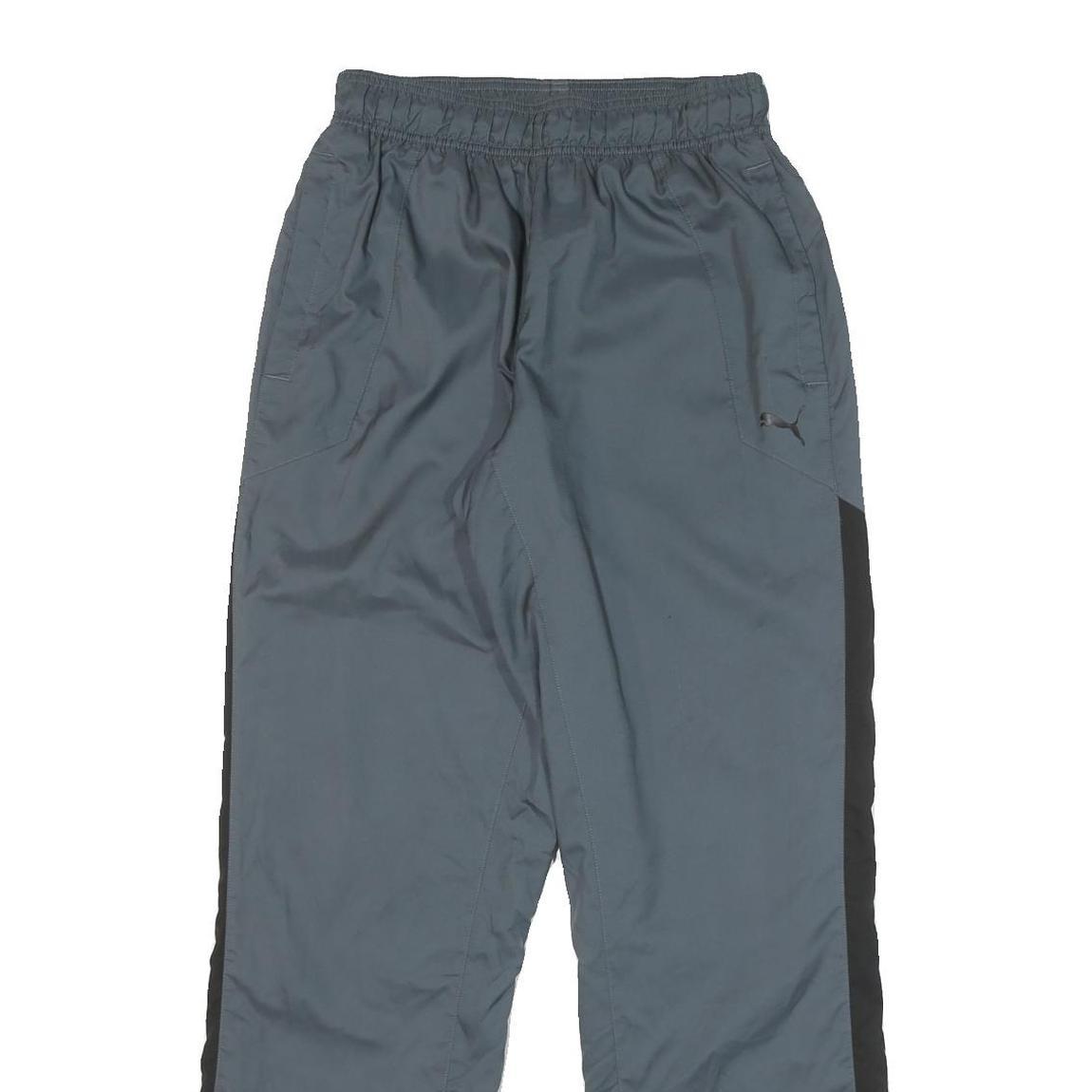 SLAZENGER Mens Polyester Blend Grey & Black Relaxed Straight Trousers W26 L31