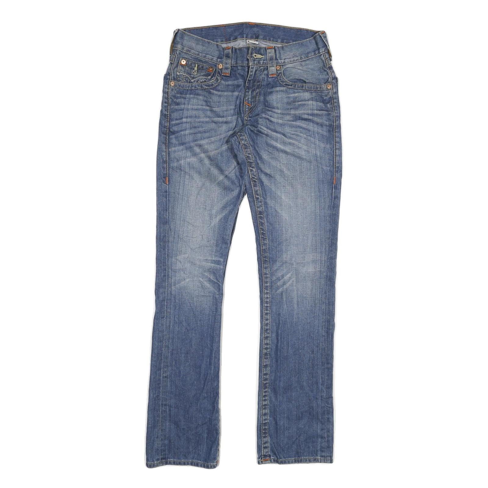 TRUE RELIGION Womens Jeans Blue Regular Straight Denim Medium W29 L33 Classic