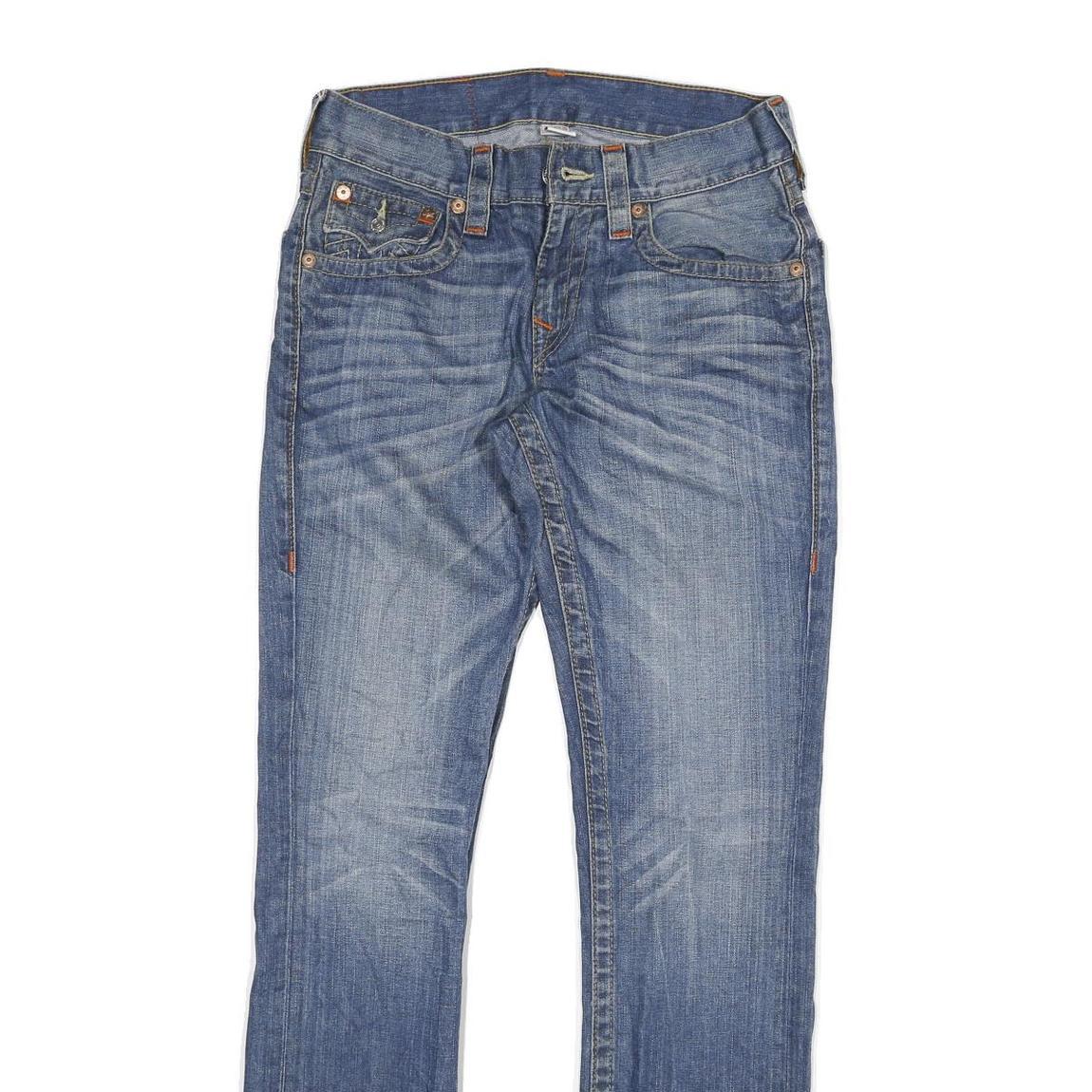 TRUE RELIGION Womens Jeans Blue Regular Straight Denim Medium W29 L33 Classic