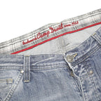 CAMP DAVID Mens Shorts Blue Denim XL W38 Casual Cotton Blend Long Length