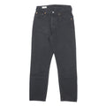 LEVI'S 501 BIG E Womens Black Regular Straight Denim Raw W25 L25 Vintage Jeans