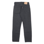 LEVI'S 501 BIG E Womens Black Regular Straight Denim Raw W25 L25 Vintage Jeans