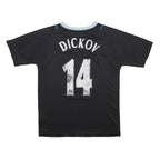 REEBOK 2006-07 Manchester City Away Mens Black Football Shirt M Dickov 14
