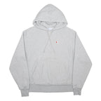 CHAMPION REVERSE WEAVE Mens Grey Pullover Hoodie M Classic Logo Cotton Blend