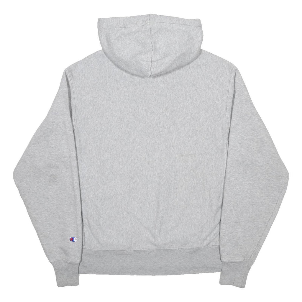 CHAMPION REVERSE WEAVE Mens Grey Pullover Hoodie M Classic Logo Cotton Blend