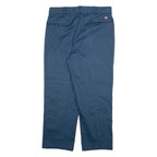 DICKIES Mens Trousers Blue Relaxed Straight W36 L28