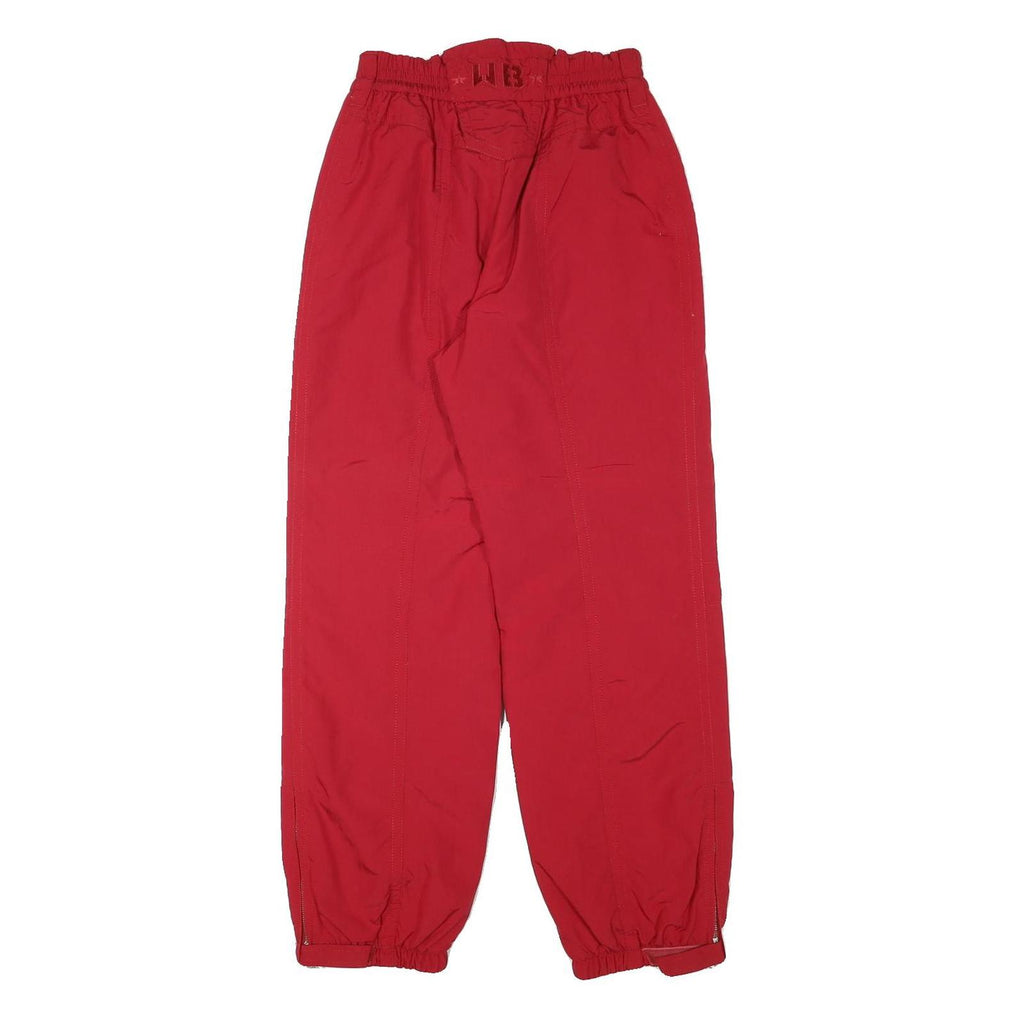 BOGNER Lined Womens Red Relaxed Fit Zip Closure Trousers W25 L28 Casual