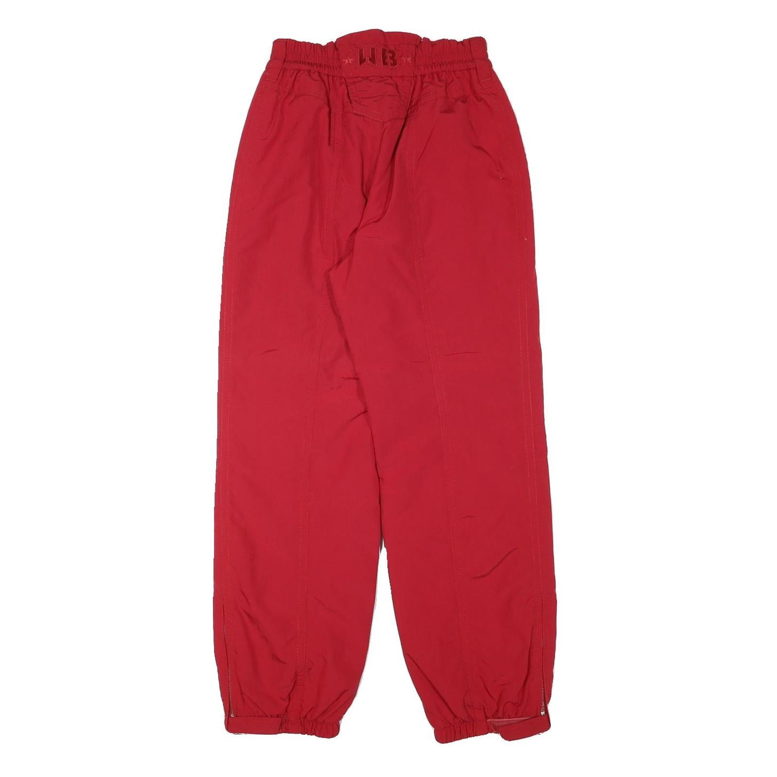 BOGNER Lined Womens Red Relaxed Fit Zip Closure Trousers W25 L28 Casual