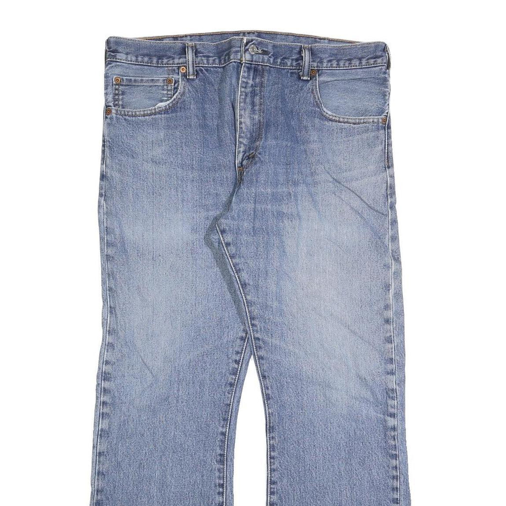 LEVI'S 517 Straight Mens Jeans Blue Regular Denim Medium W36 L30 Classic Zip