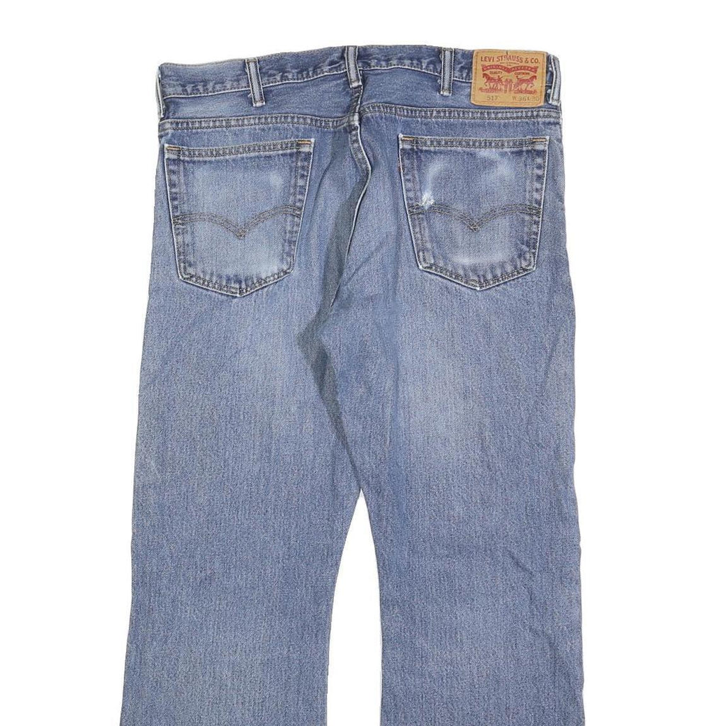 LEVI'S 517 Straight Mens Jeans Blue Regular Denim Medium W36 L30 Classic Zip