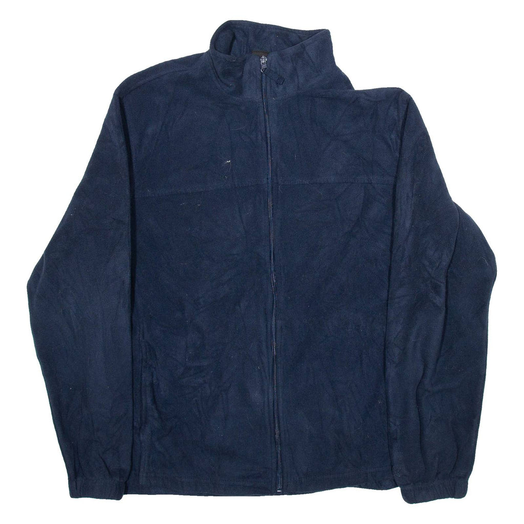 STARTER Mens Fleece Jacket Blue L