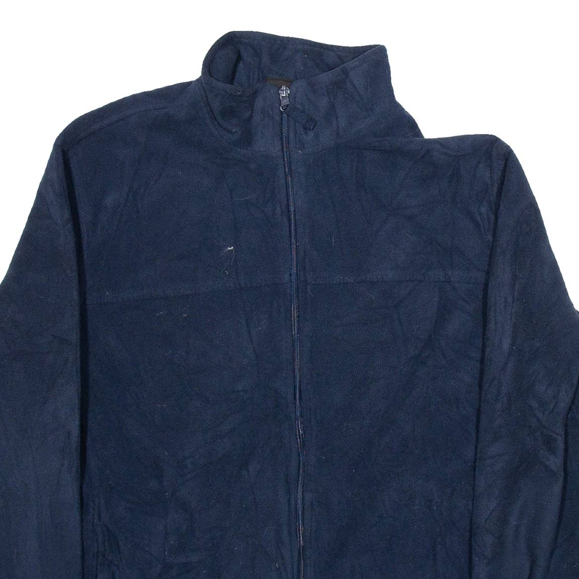 STARTER Mens Fleece Jacket Blue L