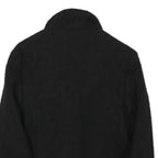 Womens Black Button Polyester Blend Classic Jacket XS Tweed Stylish Elegant