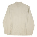 L.O.G.G Mens Beige Cotton Blend Button Jacket XL Plain Casual Lightweight