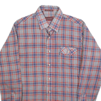 LEVI'S Mens Blue & Red Check Shirt S Cotton Blend Casual Lightweight