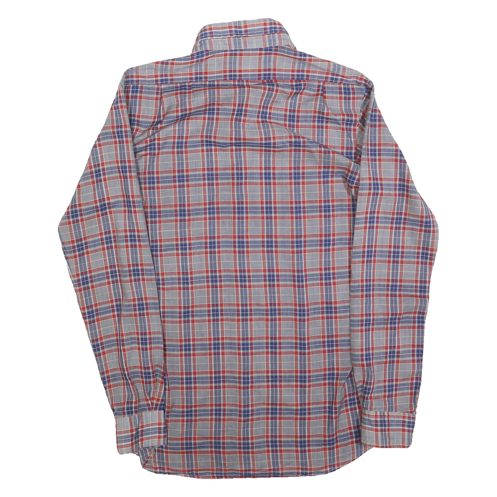 LEVI'S Mens Blue & Red Check Shirt S Cotton Blend Casual Lightweight