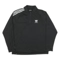 ADIDAS Mens Black Shaw Charity Classic Zip Sweatshirt XL Sports Training Jacket