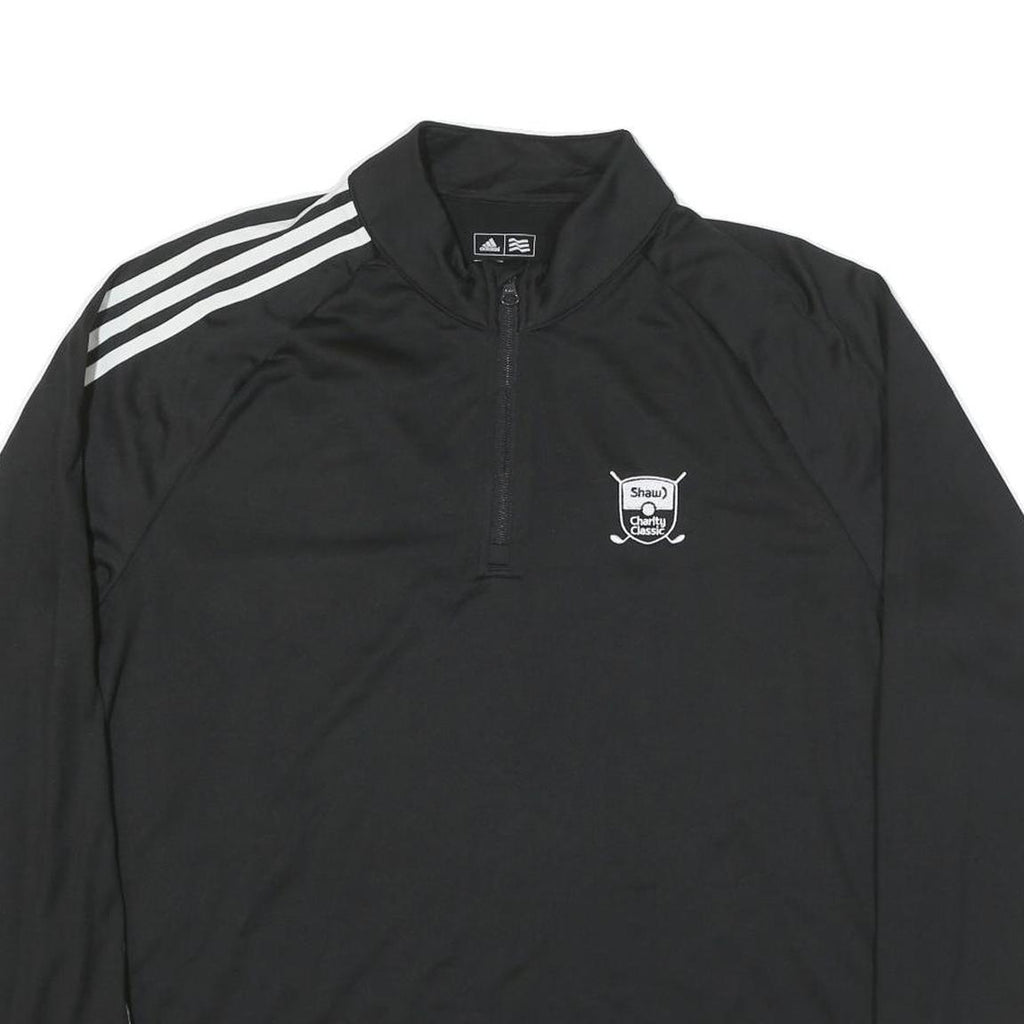 ADIDAS Mens Black Shaw Charity Classic Zip Sweatshirt XL Sports Training Jacket