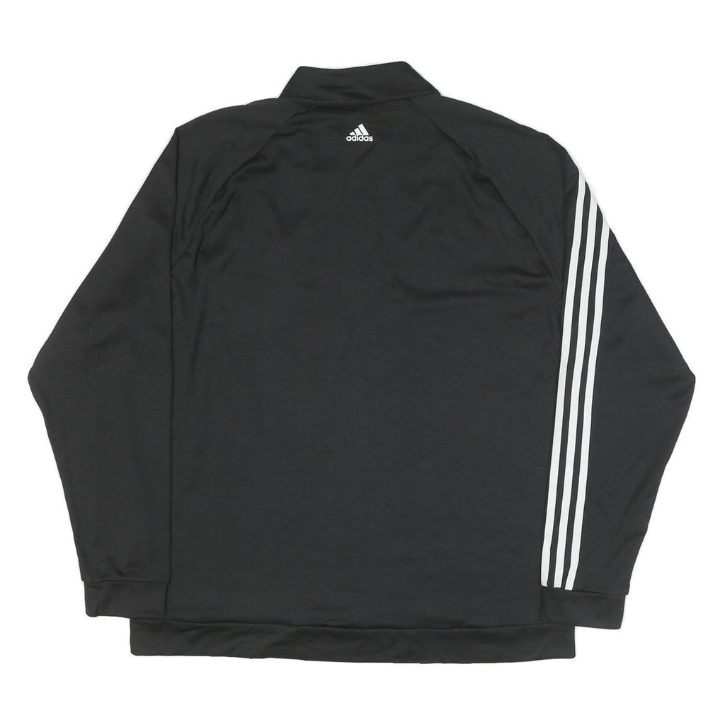 ADIDAS Mens Black Shaw Charity Classic Zip Sweatshirt XL Sports Training Jacket