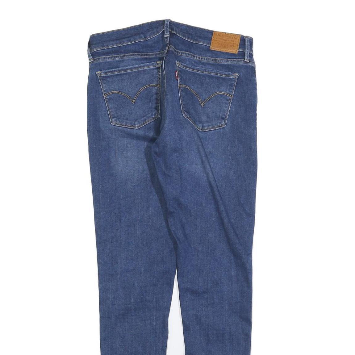 LEVI'S 710 Womens Slim Skinny Denim Medium Wash W30 L29 Cotton Blend Zip Jeans