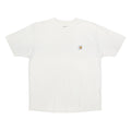 CARHARTT Mens White Pocket T-Shirt L Short Sleeve Crew Neck Cotton Jersey