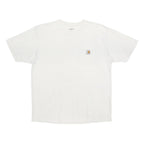 CARHARTT Mens White Pocket T-Shirt L Short Sleeve Crew Neck Cotton Jersey